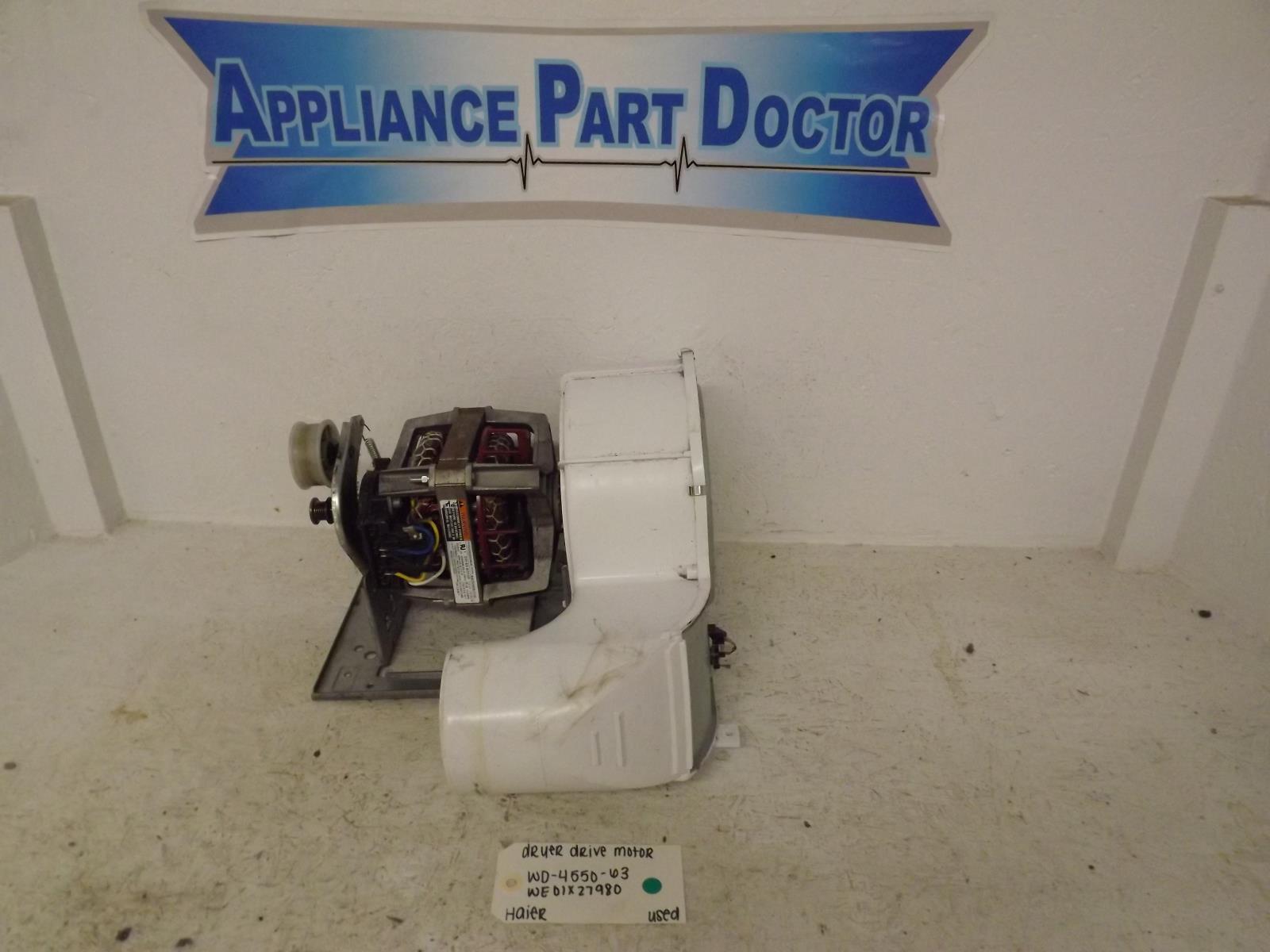 Haier Dryer WD-4550-63 WE01X27980 Drive Motor Used Haier Dryer WD-4550-63 WE01X27980 Drive Motor Used